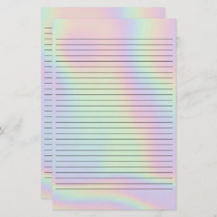 Unicorn holographic Stationery