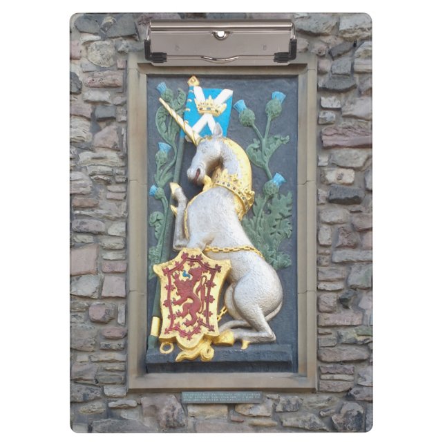 Unicorn, Holyrood Palace Clipboard (Front)