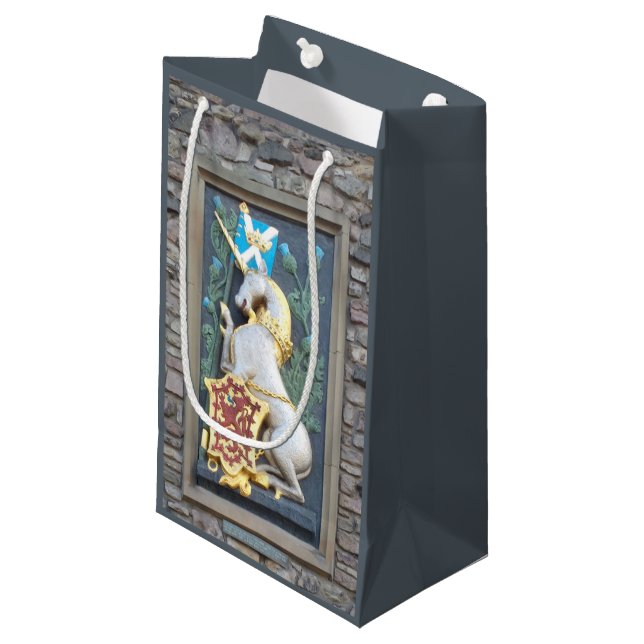 Unicorn, Holyrood Palace Small Gift Bag (Front Angled)