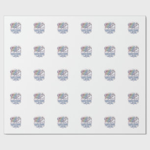 Unicorn Horn First Questions Later Adorable Sticke Wrapping Paper