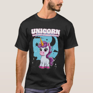 Unicorn Horns First Sparkles Always Unicorn T-Shirt