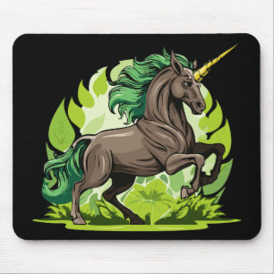 Unicorn horse mouse pad