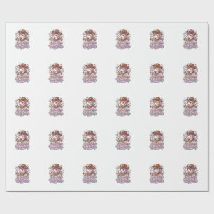 Unicorn Howdy Unicorn Gift Idea Sticker and Shirt Wrapping Paper