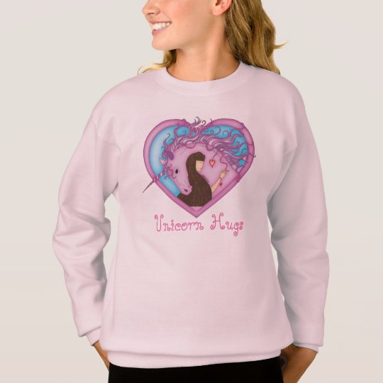 Unicorn Hugs - Pink Sweatshirt