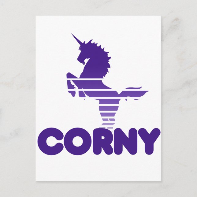 Unicorn Humour Postcard (Front)