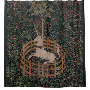 Unicorn Hunt Medieval Art - Unicorn Rests in Garde