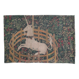 Unicorn Hunt Medieval Art - Unicorn Rests in Garde Pillowcase