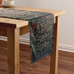 Unicorn Hunt Medieval Art - Unicorn Rests in Garde Short Table Runner