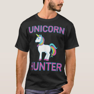 Unicorn Hunter Rainbow Myth Fairytale Unicorn Colo T-Shirt