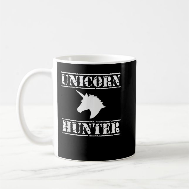 Unicorn Hunter T-Mens Horse Humour Novelty 522 Coffee Mug (Left)