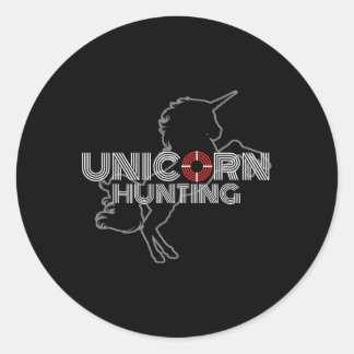 Unicorn Hunting Swingers Classic Round Sticker