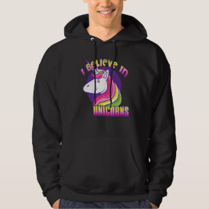 Unicorn I Believe In Unicorns Hoodie