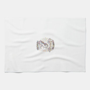 Unicorn I Came I Saw I Sparkled Print Ready Market Kitchen Towel