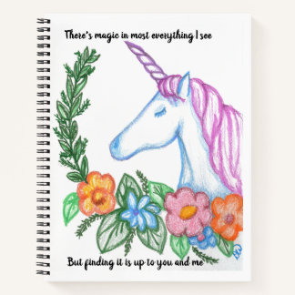 Unicorn - I Still Believe in Magic Notebook