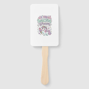 Unicorn Ice Cream Unicorn Dream Cute Pastel Produc Hand Fan