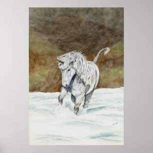 Unicorn Icelandic Poster