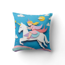 Unicorn II Square Pillow