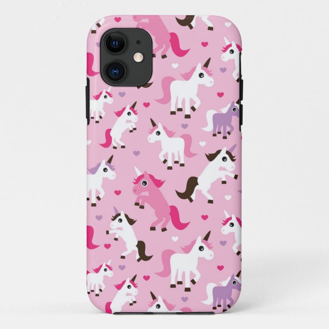 unicorn illustration kids background Case-Mate iPhone case (Back)