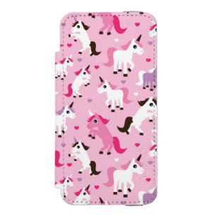 unicorn illustration kids background incipio watson™ iPhone 5 wallet case