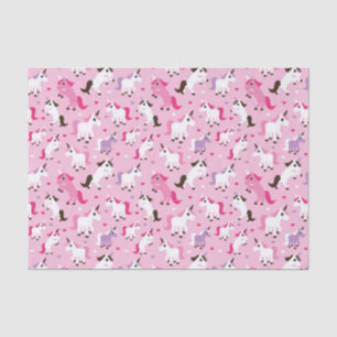 unicorn illustration kids background tissue paper
