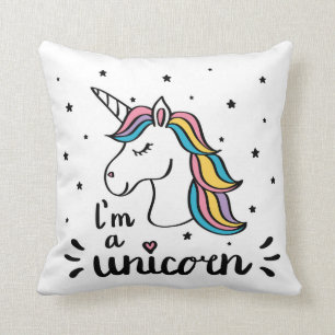 Unicorn   I'm A Unicorn Throw Pillow