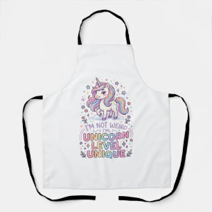 Unicorn I'm Not Weird I'm Unicorn Level Unique Ado Apron
