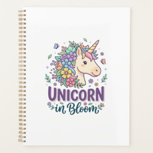 Unicorn in Bloom Bold Typography Print on Demand D Planner