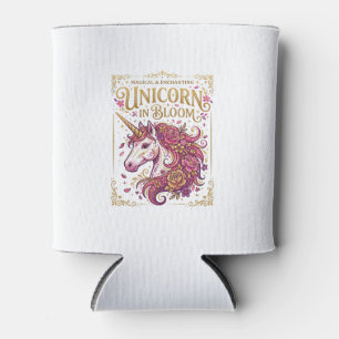 Unicorn in Bloom Stylish Zazzle Design_1 Can Cooler