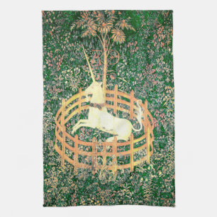 Unicorn In Captivity Kitchen Towel