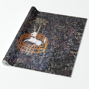 Unicorn In Captivity Tapestry Wrapping Paper
