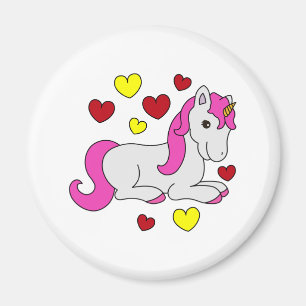 Unicorn in love magnet