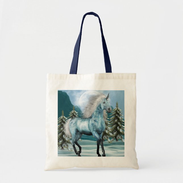 Unicorn in Moonlight  Small Bag (Front)