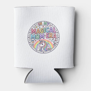 Unicorn In My Magical Mom Era Funny Shirt Graphic_ Can Cooler