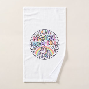 Unicorn In My Magical Mom Era Funny Shirt Graphic_ Hand Towel