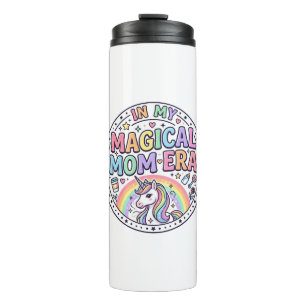 Unicorn In My Magical Mom Era Funny Shirt Graphic_ Thermal Tumbler
