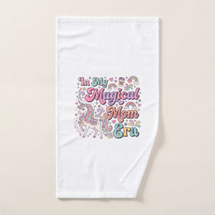 Unicorn In My Magical Mom Era Kawaii POD Artwork_1 Hand Towel