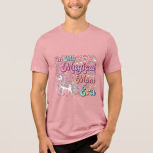 Unicorn In My Magical Mom Era Kawaii POD Artwork_1 Tri-Blend Shirt