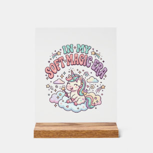 Unicorn In My Soft Magic Era Retro Style Product G Acrylic Sign