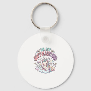 Unicorn In My Soft Magic Era Retro Style Product G Keychain