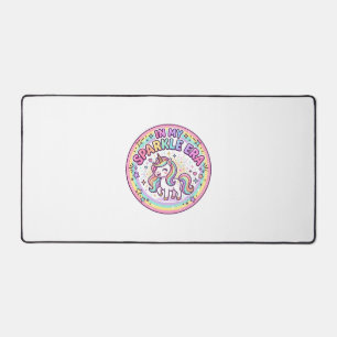 Unicorn In My Sparkle Era Funny Print on Demand De Desk Mat