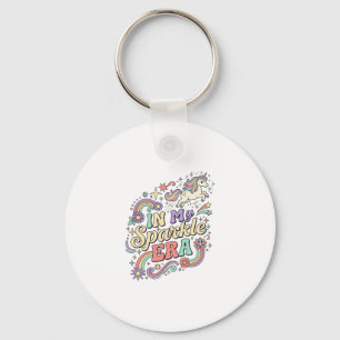 Unicorn In My Sparkle Era Kawaii Apparel Graphic_1 Keychain
