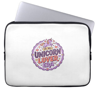 Unicorn In My Unicorn Lover Era Whimsical Merch De Laptop Sleeve