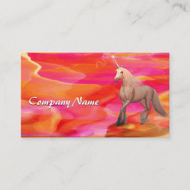 Unicorn in Painted Desert Business Card (Front)