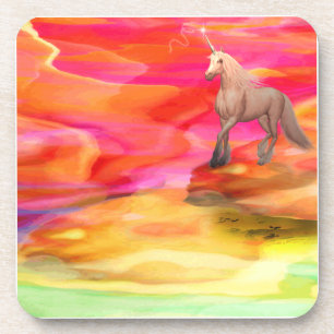 Unicorn in Painted Desert Coaster