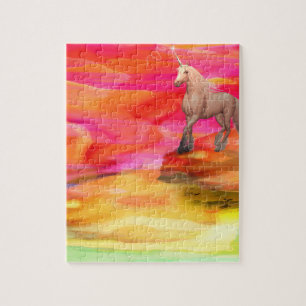 Unicorn in Painted Desert Jigsaw Puzzle