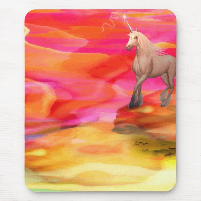 Unicorn in Painted Desert Mouse Pad (Front)