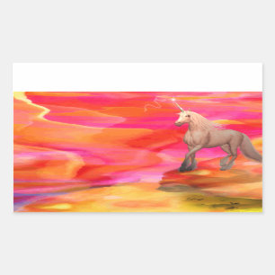 Unicorn in Painted Desert Sticker