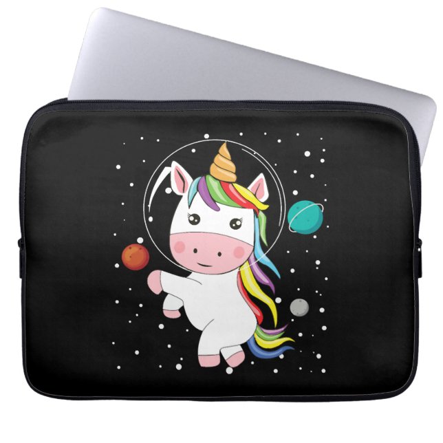 Unicorn In Space   Laptop Sleeve (Front)