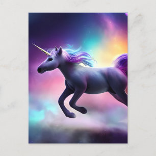 Unicorn in Space Postcard