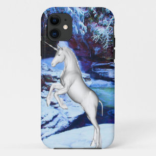 Unicorn in the Snow iPhone 11 Case